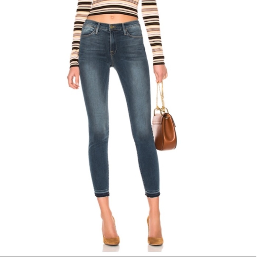 Frame Le High Skinny Released Hem in Merrick
